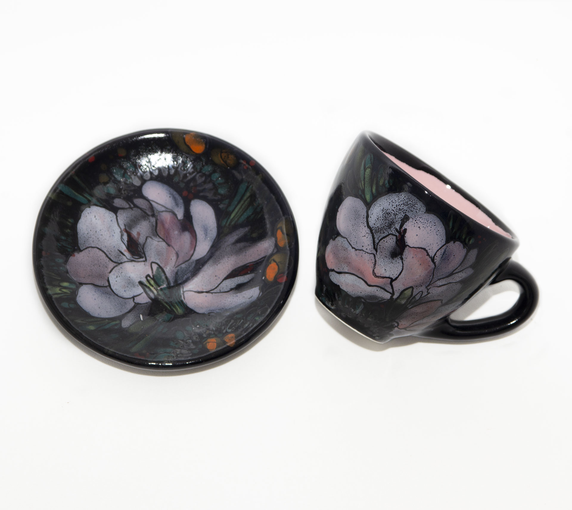Tea set rose (pink inside) - Image 4