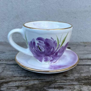 Tea set peony