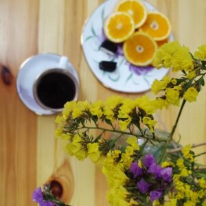 Tea set peony