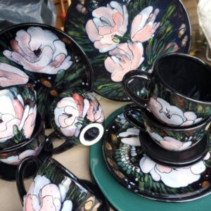 Tea set rose (pink inside) (Копія)