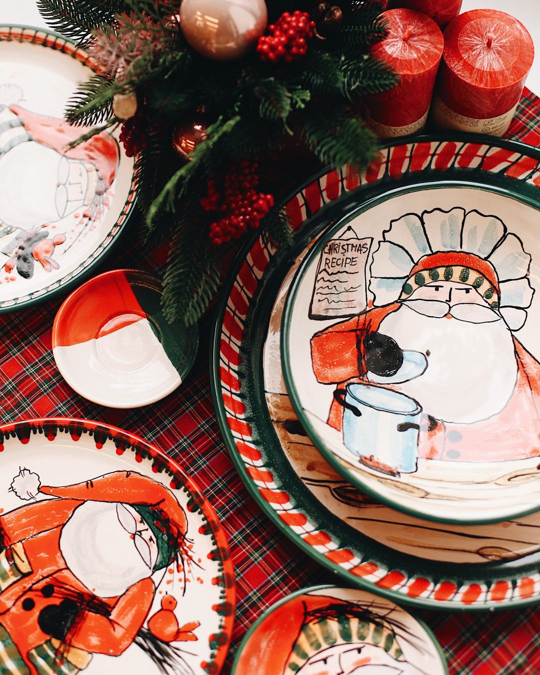 Whimsical Large Christmas Ceramic Cup 17 oz with Santa Claus Picture by Anastasiia Solokha - Image 6